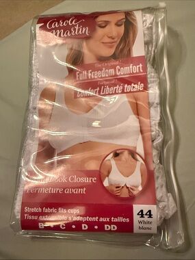 Full Freedom Comfort Women's Bra in White - Front Hook